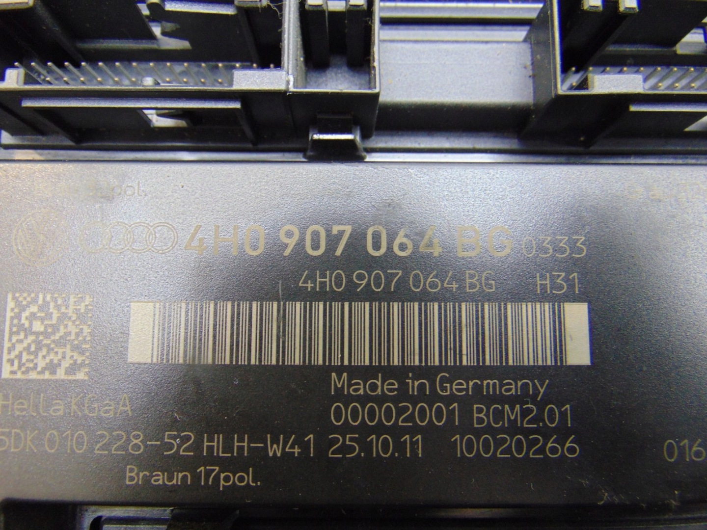 module control unit KOMFORTU BCM AUDI A6 C7 11- 4H0907064BG