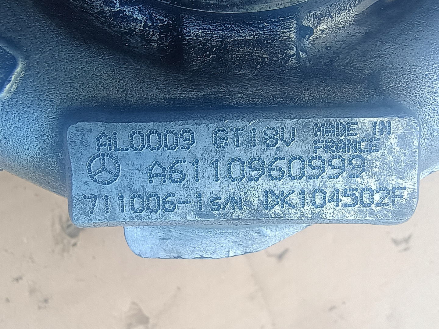 turbo A6110960999 MERCEDES 2.2 CDI