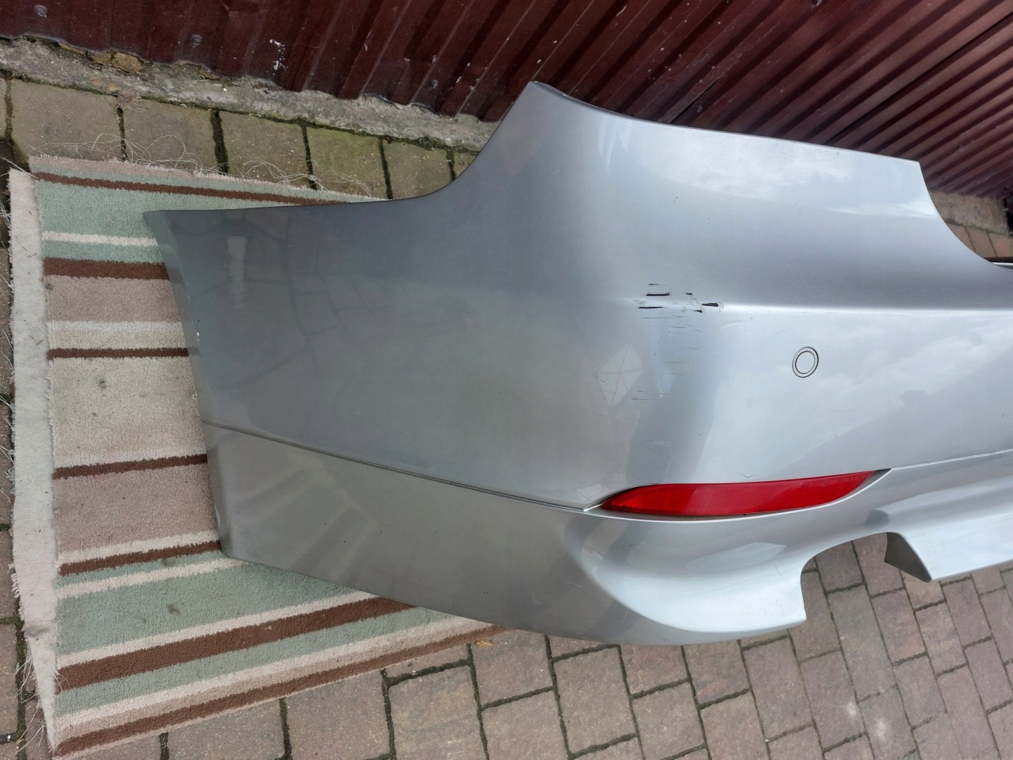 BMW E60 sedan bumper rear part rear PDC SREBRNY