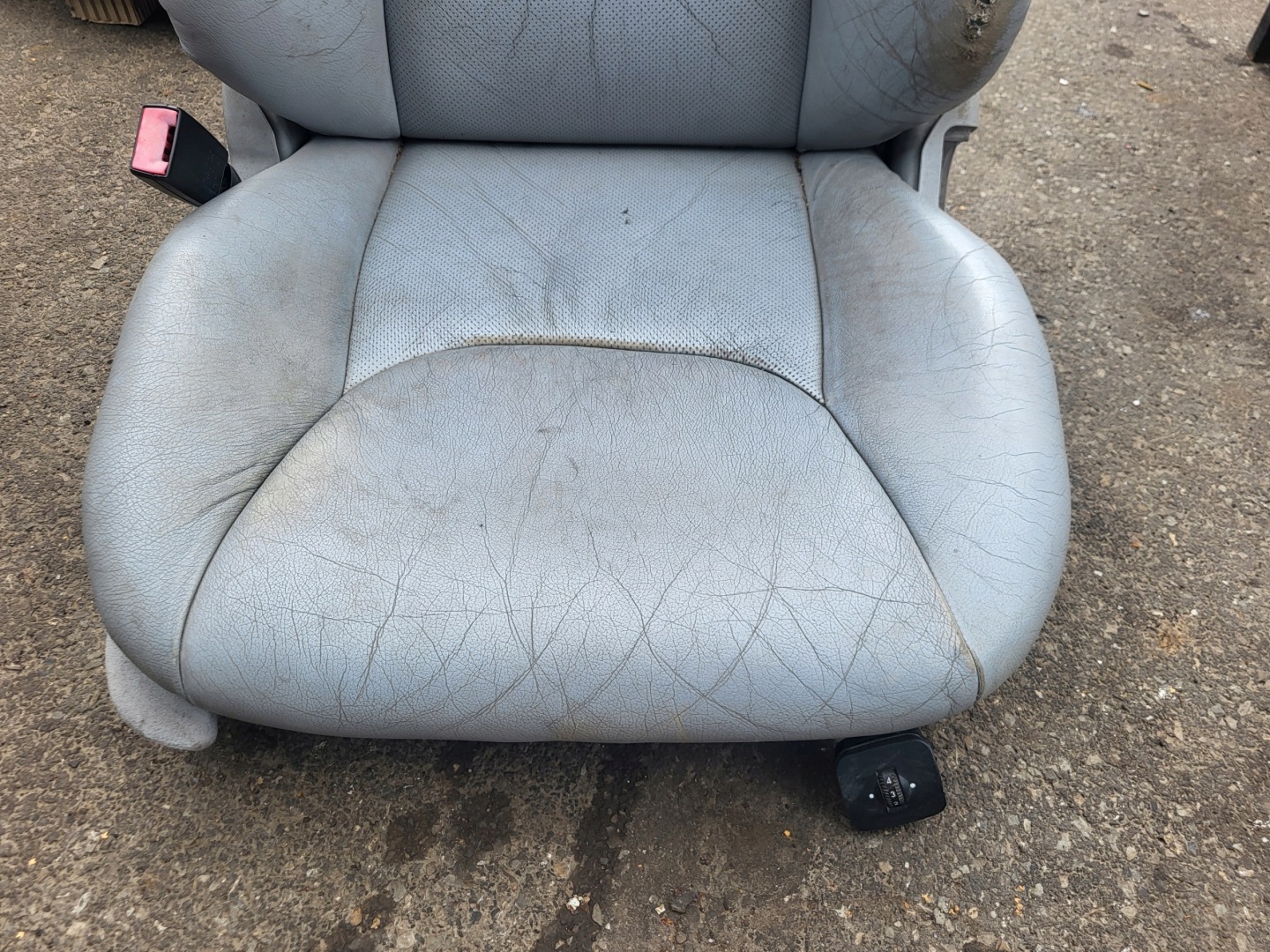 seat left front driver´s support rest MERCEDES S W220 OE EU grey leather
