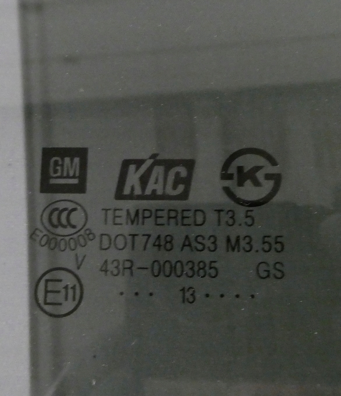 window door right rear part AS3 2013 OPEL MOKKA