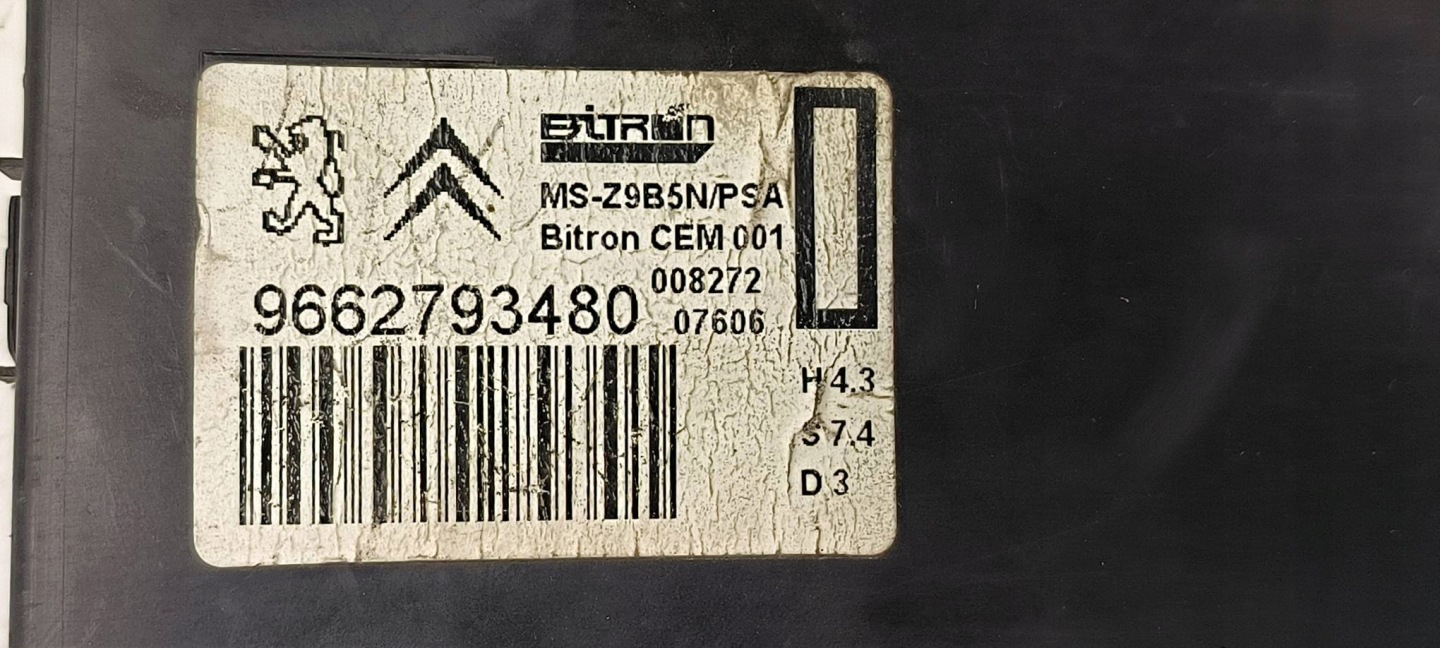 modul SITZ 9662793480 CITROEN C6