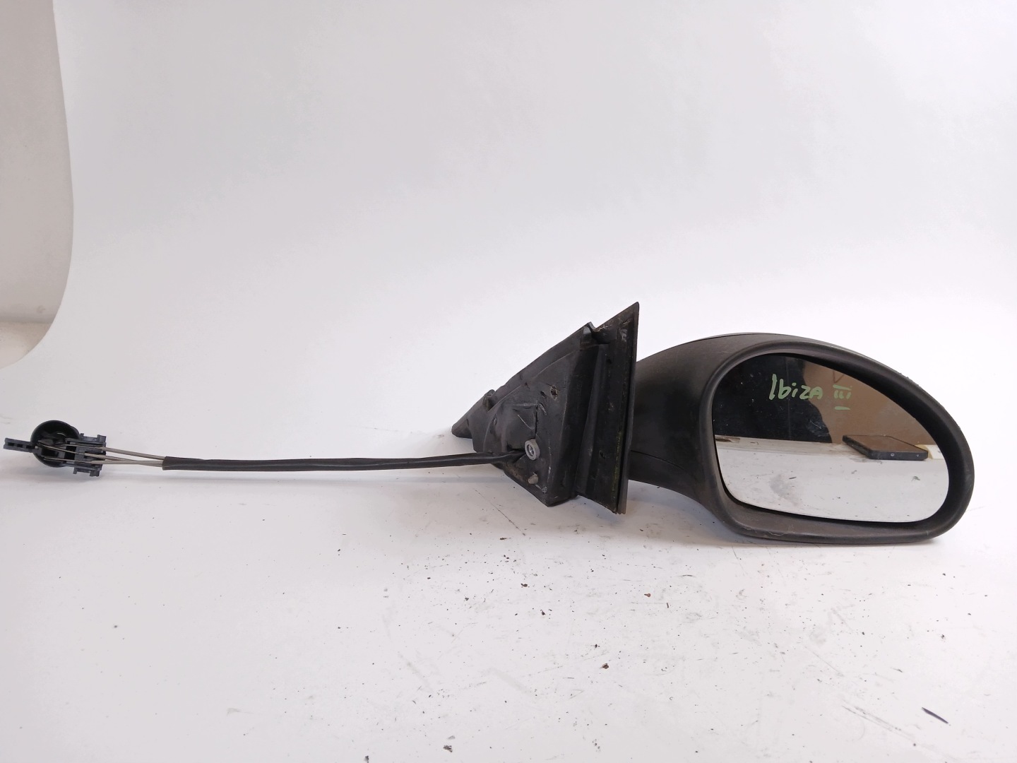 SEAT IBIZA III mirror right manually black,