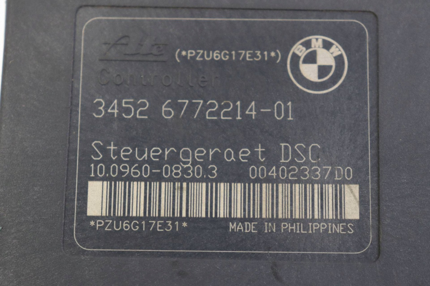 BMW 3 E81 E82 E57 E88 E90 E91 E92 E93 pump control unit ABS 6772213 6772214