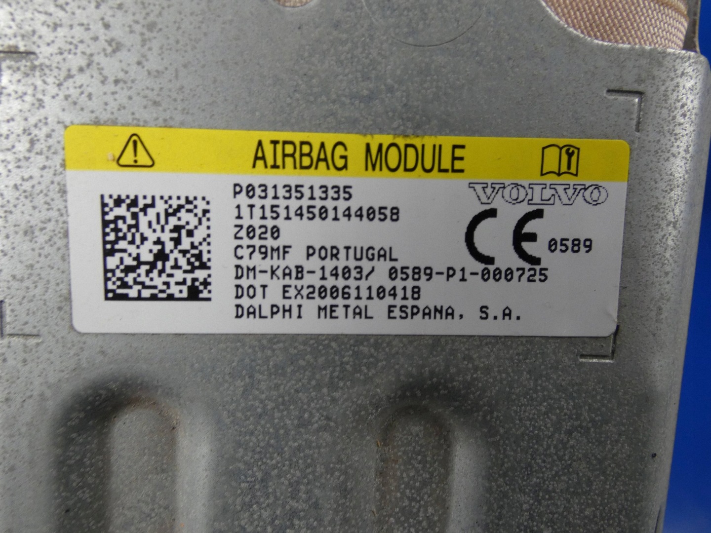 knee airbag Volvo XC90 P031351335