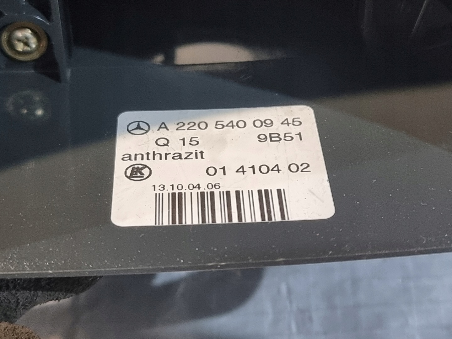 commande levier commodo sous volant OE A2205400945 MERCEDES S classe W220 LIFT