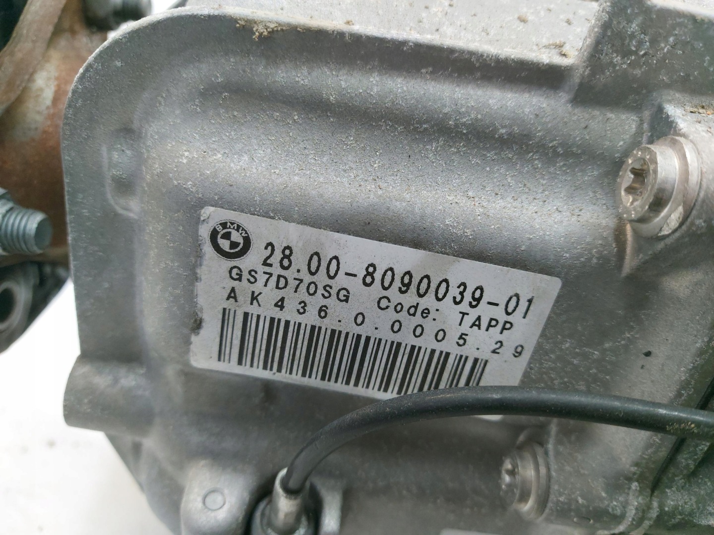BMW F10 M5 M6, 2013 gearbox, automatic 4.4e v8 gs7d70sg