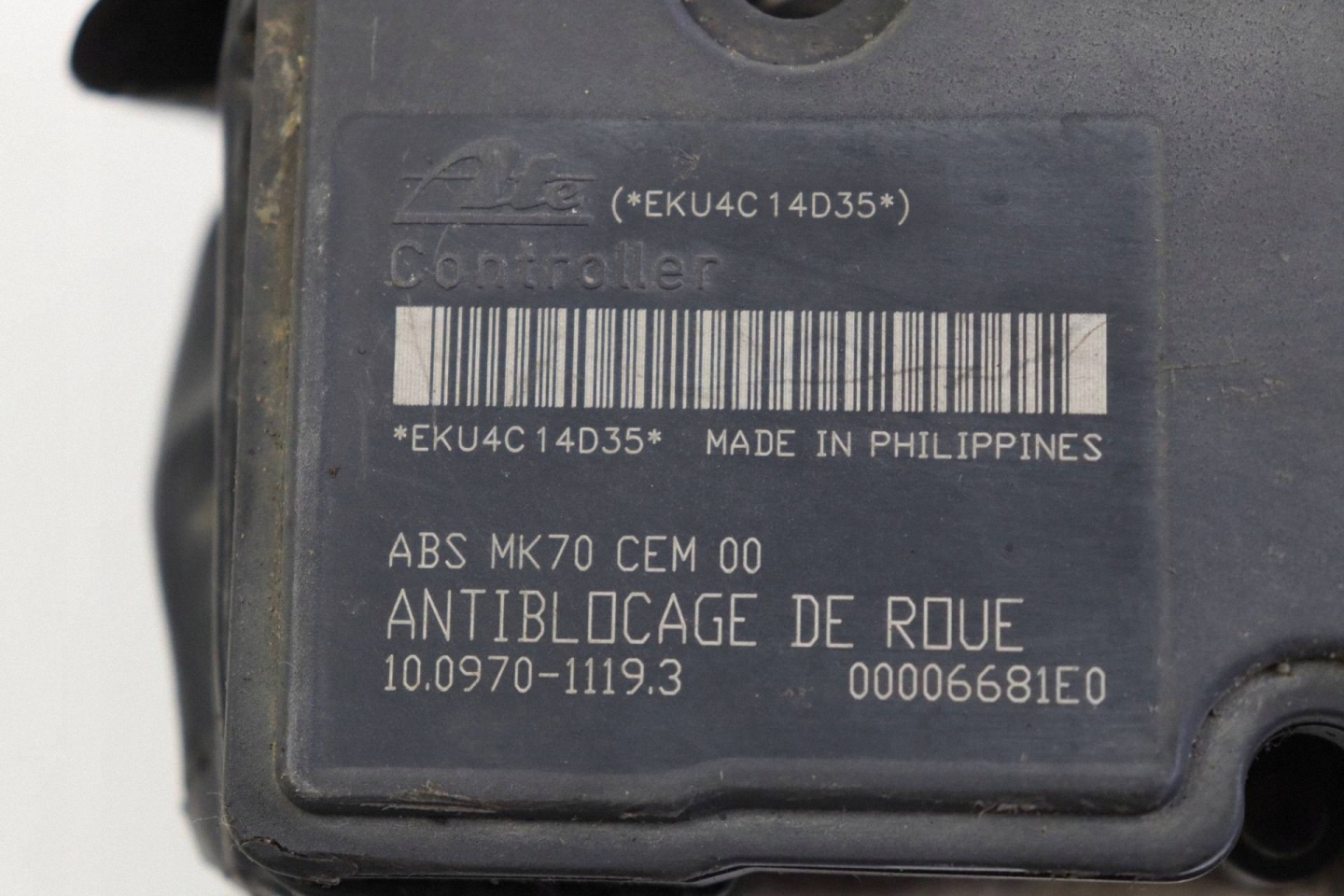 PEUGEOT 206 CITROEN C3 e Pompa ABS 9653524680 10.0970-1119.3