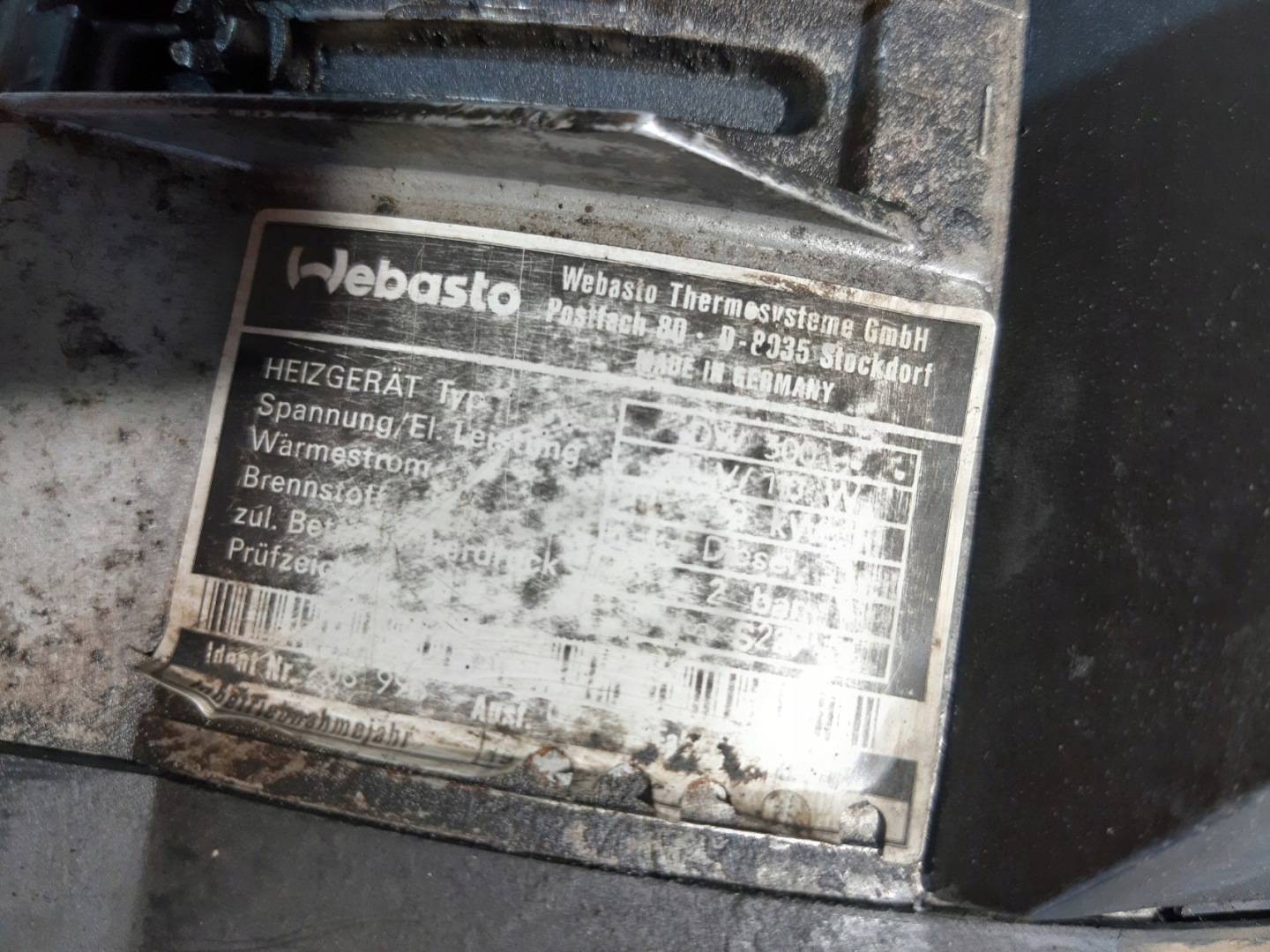 WEBASTO DW 300 webasto