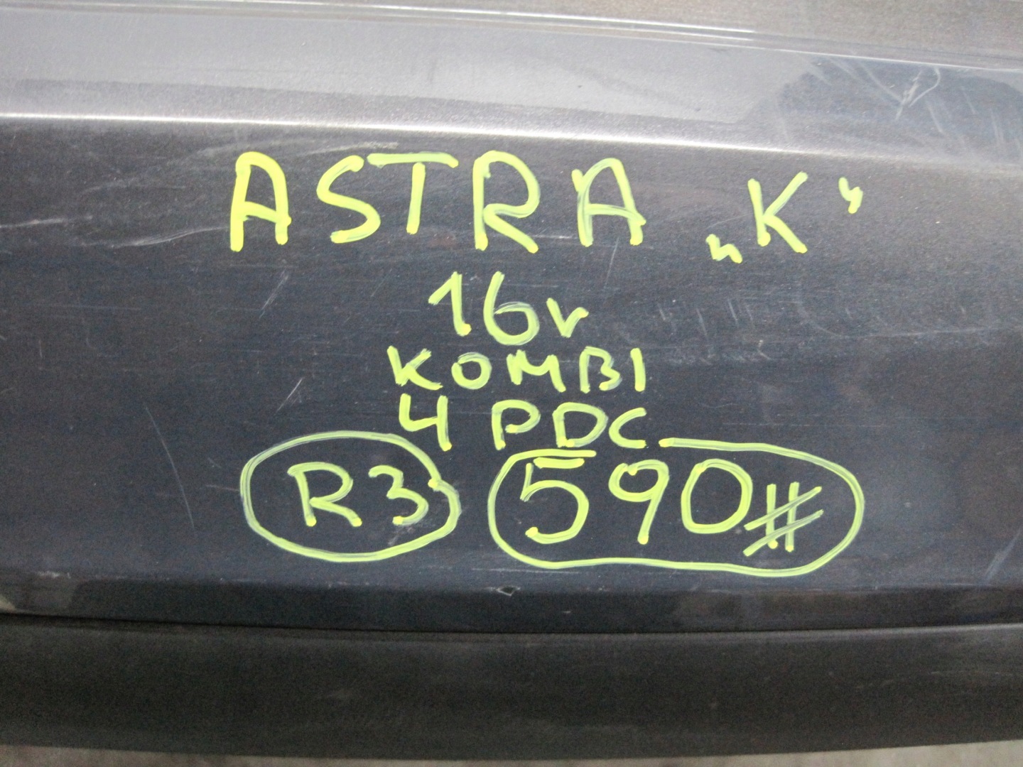 bumper Opel ASTRA K KOMBI 4 PDC rear part rear