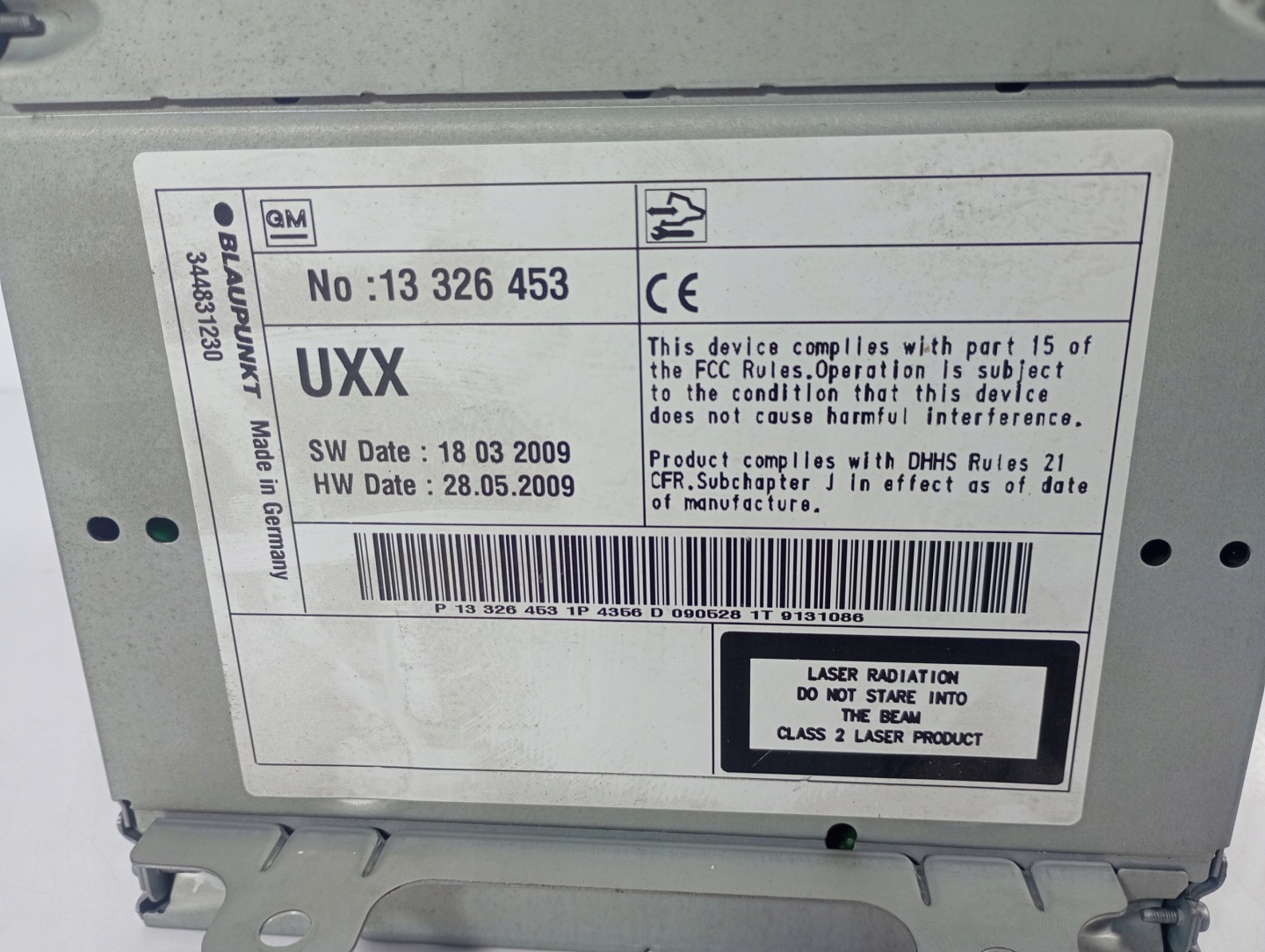 Opel Insignia A 08-13 CD player RADIO navigation OE 13326453