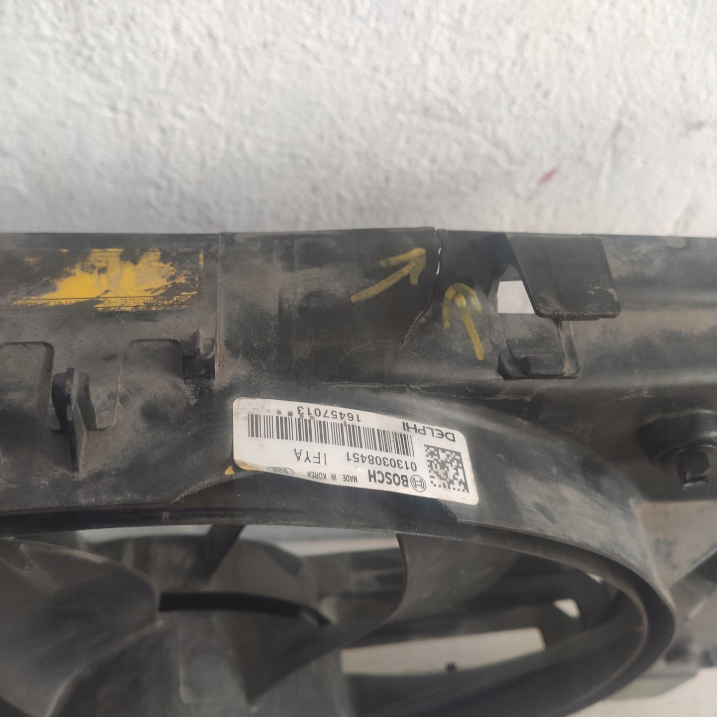 CHEVROLET CRUZE 2011 1.6B ventilátor chladiče