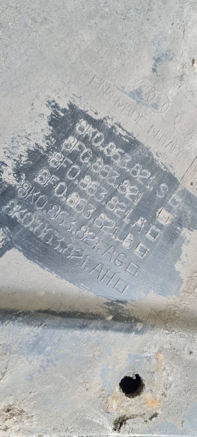 A4 B8 S4 LIFT cover below engine lower 8K0863821S A5 8T S5 LIFT