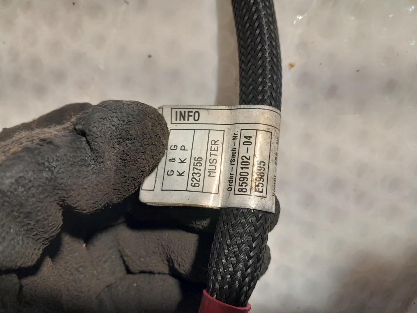 BMW 5 G30 3.0D B57 bundle wiring alternator 8590102