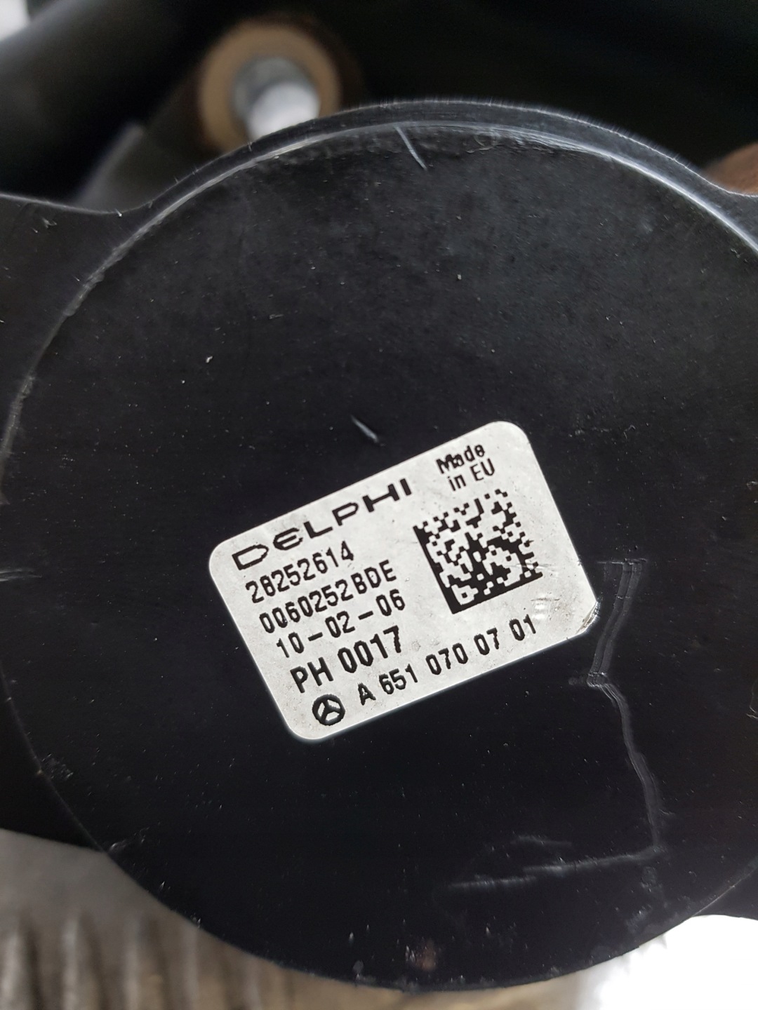Pompa WYSOKIEGO pressione MERCEDES-BENZ SPRINTER 906 A6510700701
