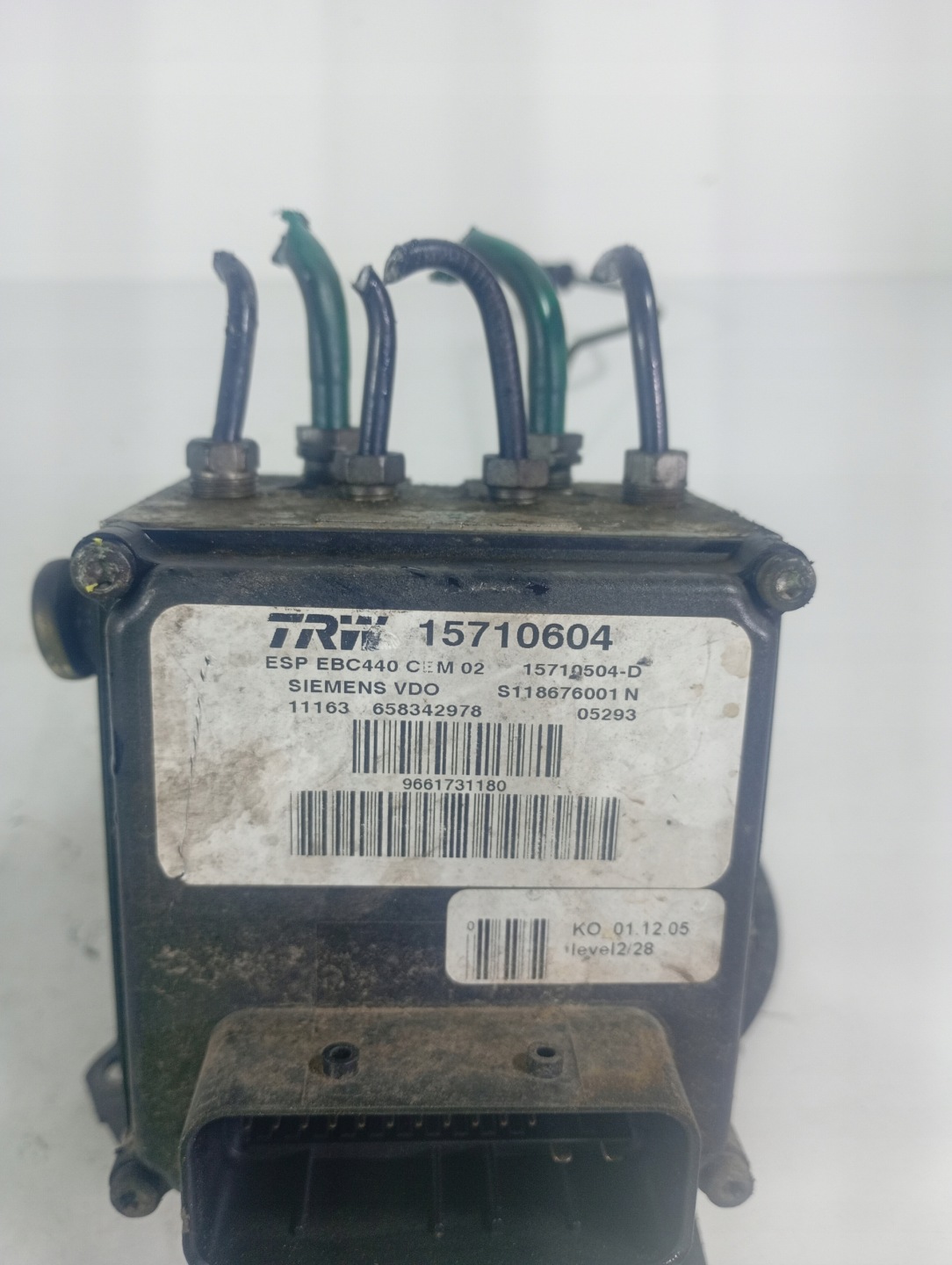 PEUGEOT 407 04-11 Pompa ABS OE 15710604