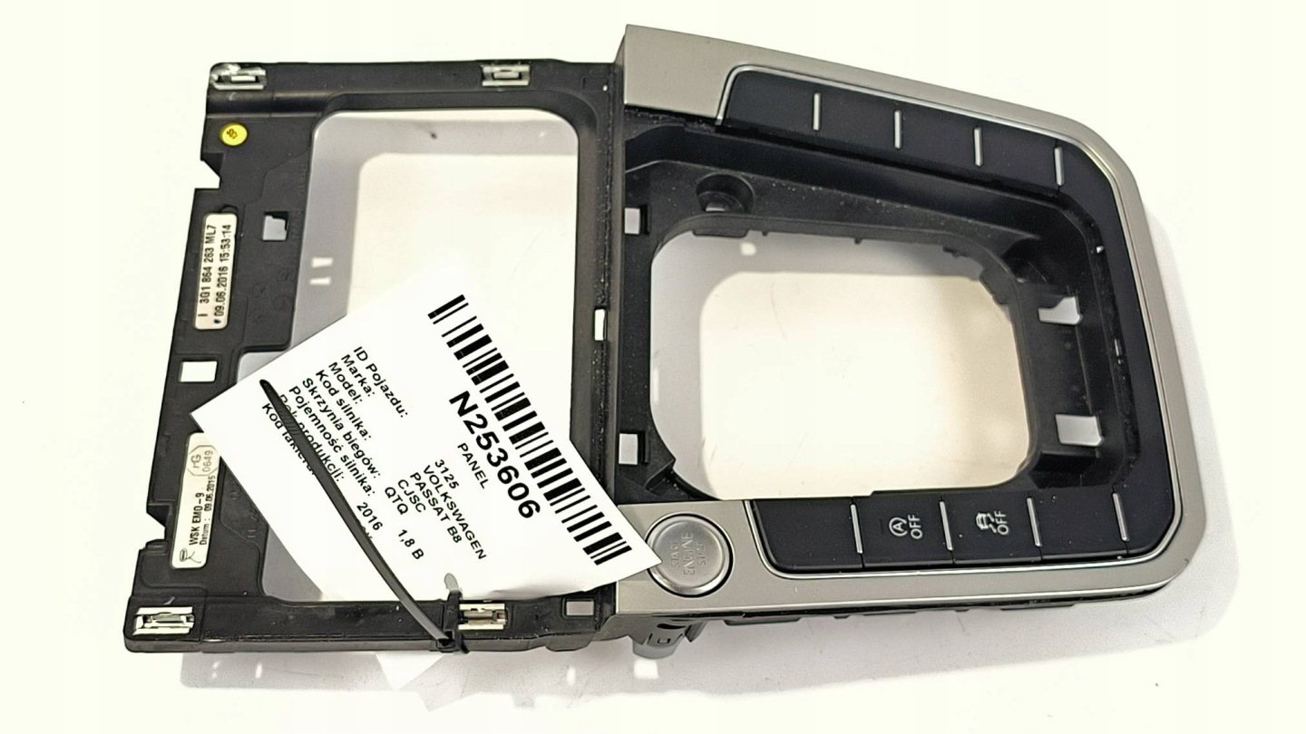 PANEL frame DZWIGNI changes of the gear 3G1864263 VOLKSWAGEN PASSAT B8