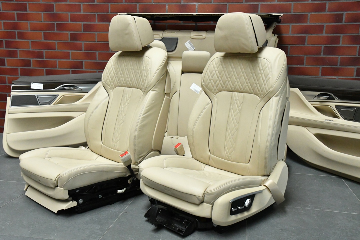 Sitze mitte innere BMW 7 G12 NAPPA CANBERRA BEIGE Sitze KOMFORT