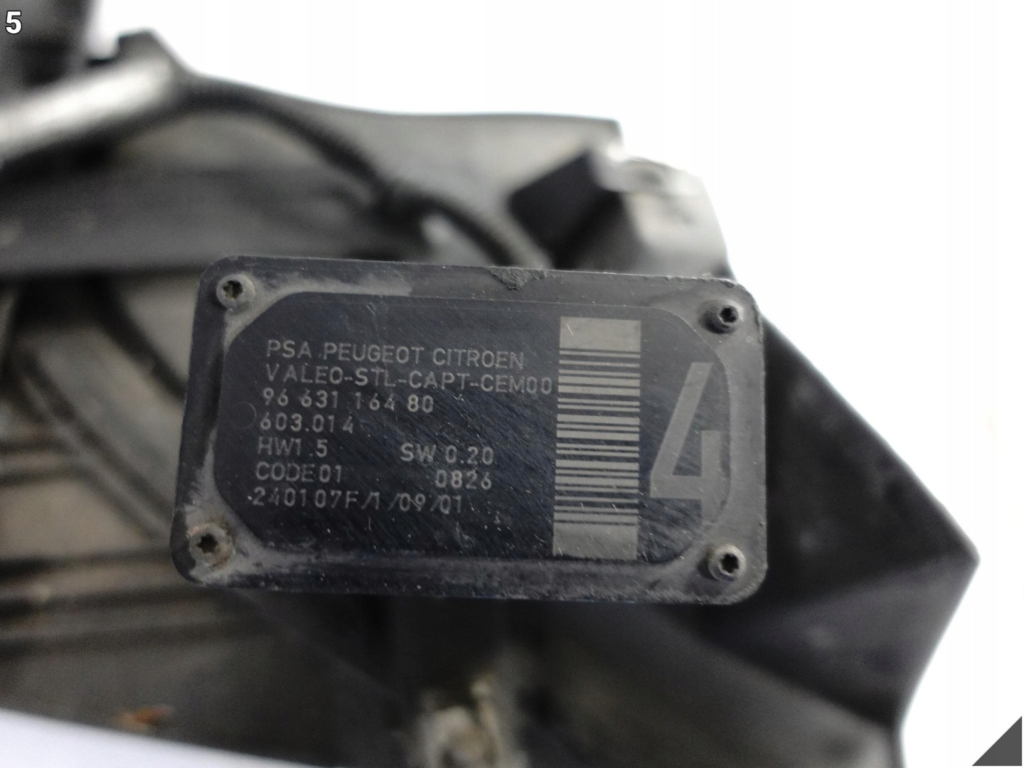 CITROEN C6 05-12 mudguard front part right front + sensors changes supports