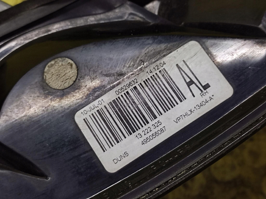 OPEL ASTRA H light right rear part 13222325