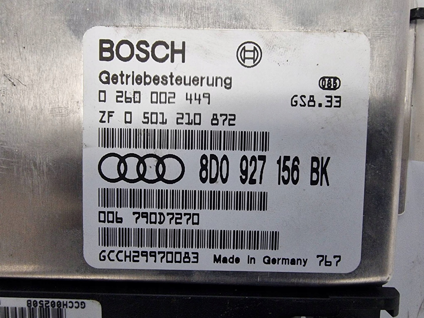 module 8D0927156BK ECU VOLKSWAGEN PASSAT B5