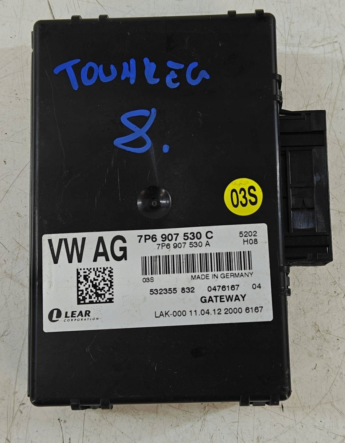 Volkswagen Touareg II 2 7P6 10- 7p6907530c module control unit Gateway