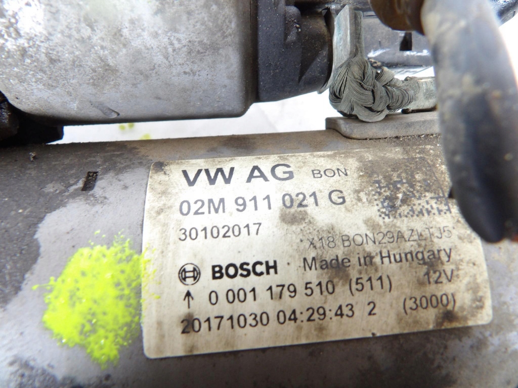 SKODA FABIA III 3 1.0MPI starter 02M911021G
