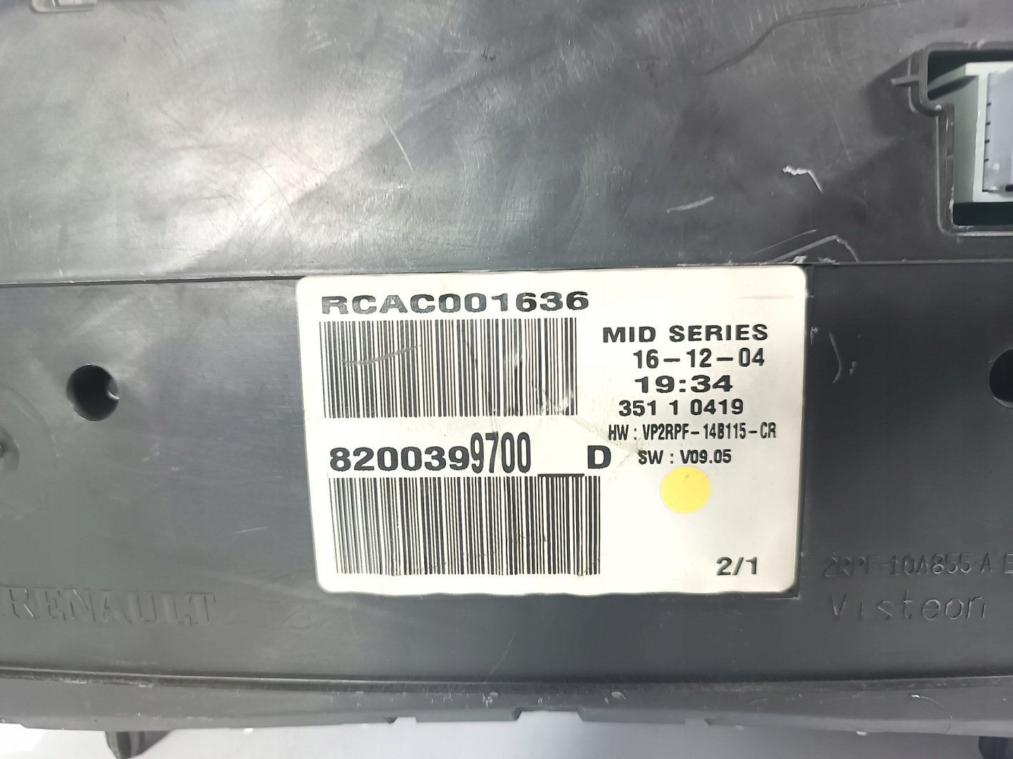 Megane 2 II 03-09 dials dials tachometer 1.5DCI OE 8200399700D