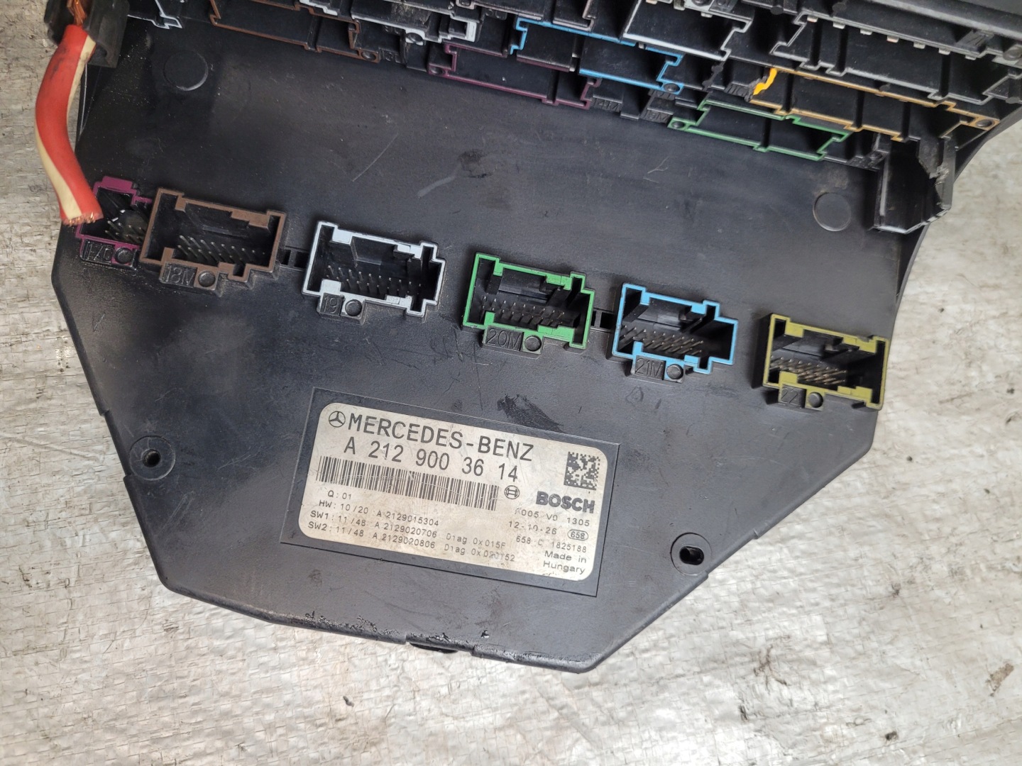 module control unit SAM OE A2129003614 MERCEDES E KLASA W212 13r. EU