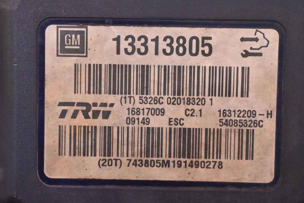 Pompa ABS 13313805 OPEL INSIGNIA A 2.0 CDTI 130 KM 08-14