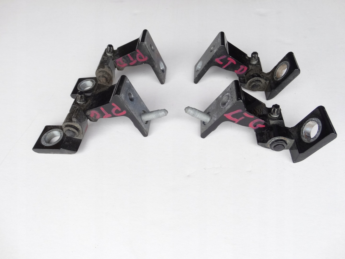 AUDI A6 C7 11-18 hinge hinges door right rear part upper lower KOMPLET black
