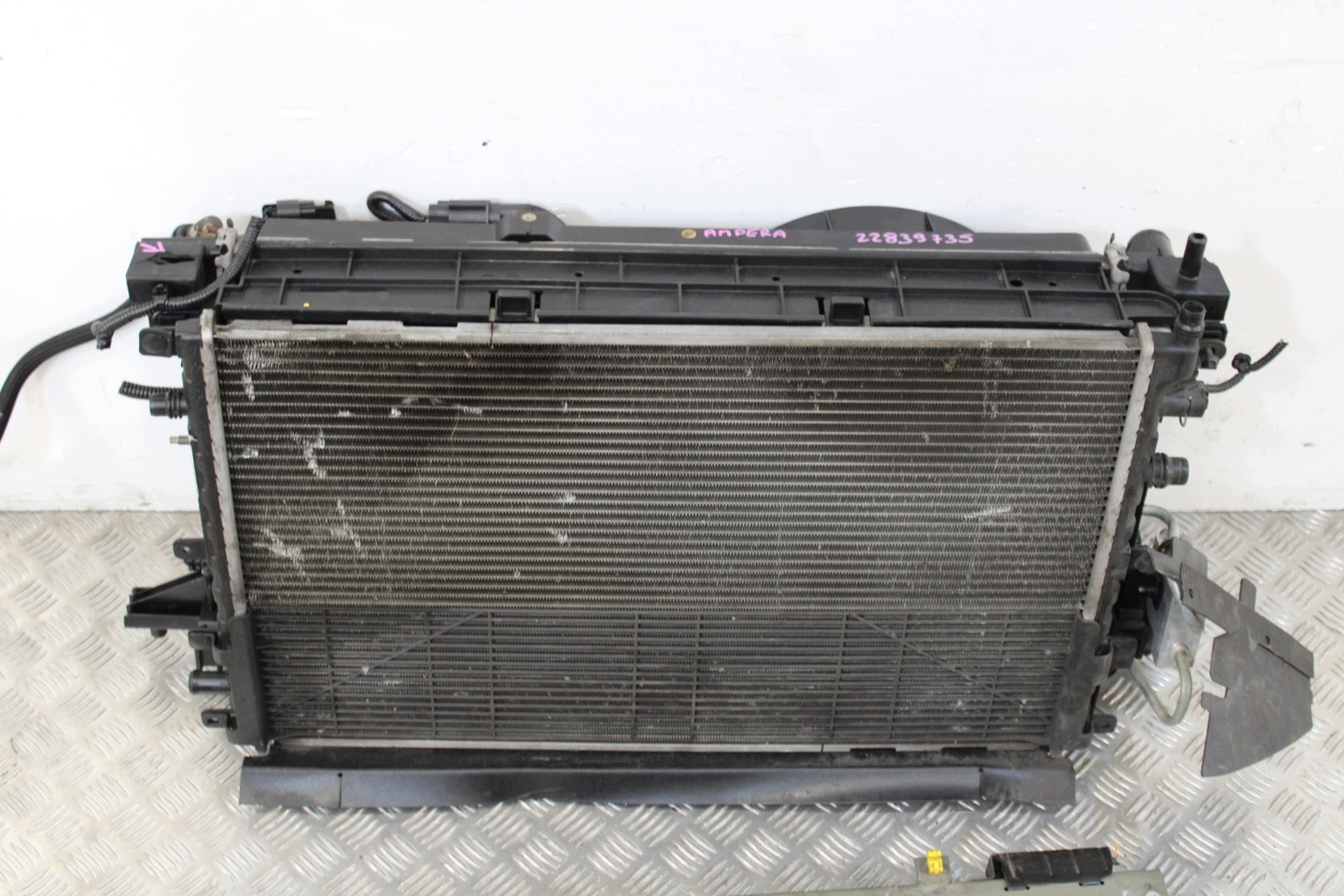 support panel for radiators front pillar radiator OPEL AMPERA 1,4 BENZ
