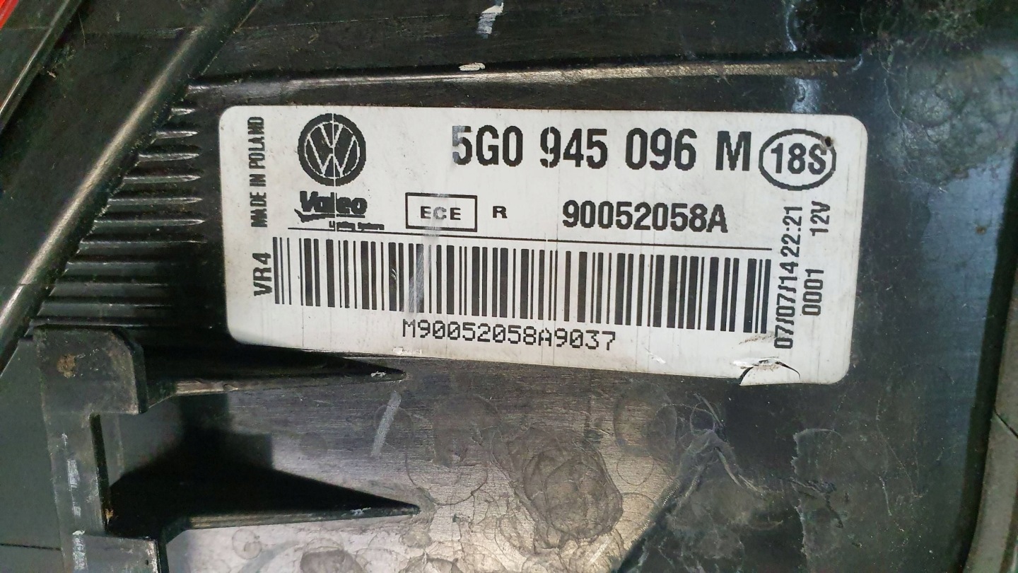 light rear part right VW GOLF VII 12- 5G0945096M