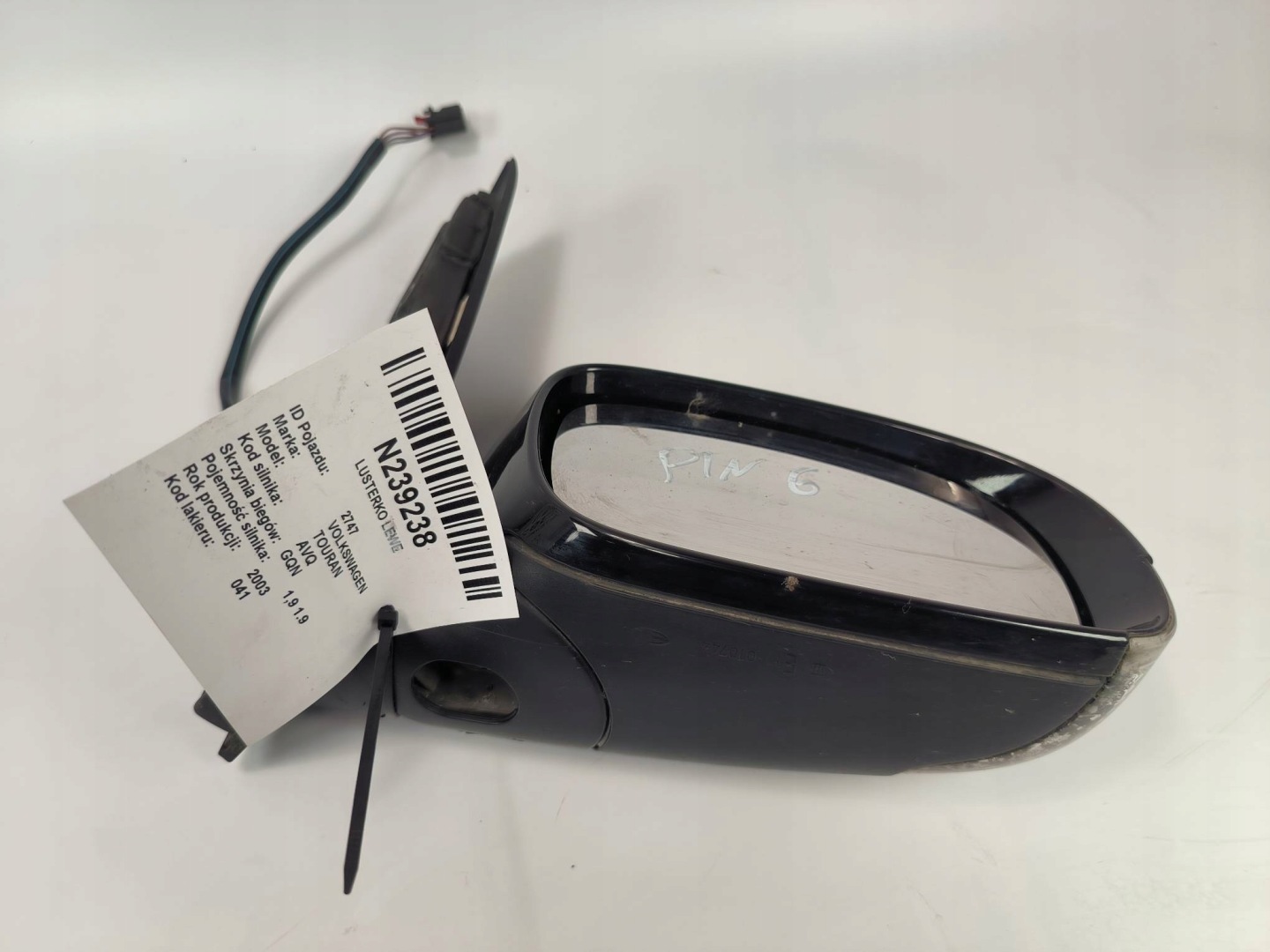 mirror right EU VOLKSWAGEN TOURAN and 6 PIN