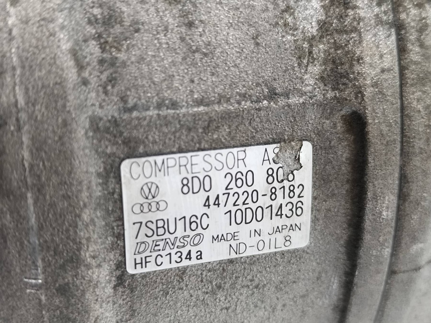 klimakompressor 8D0260806 1.9 TDI VW Passat V (1996-2005) B5