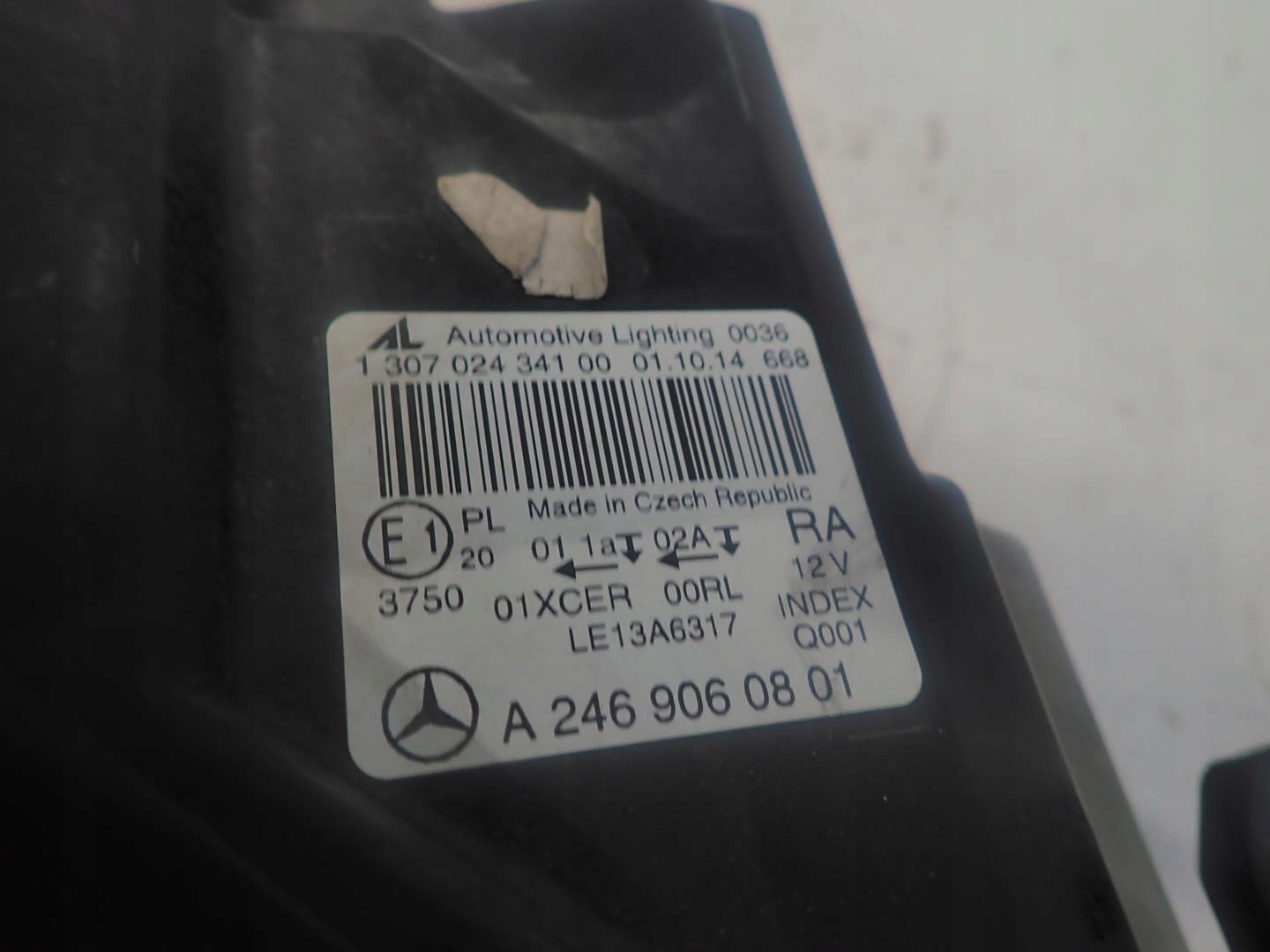 light front right MERCEDES B-KLASA W246 FULL LED