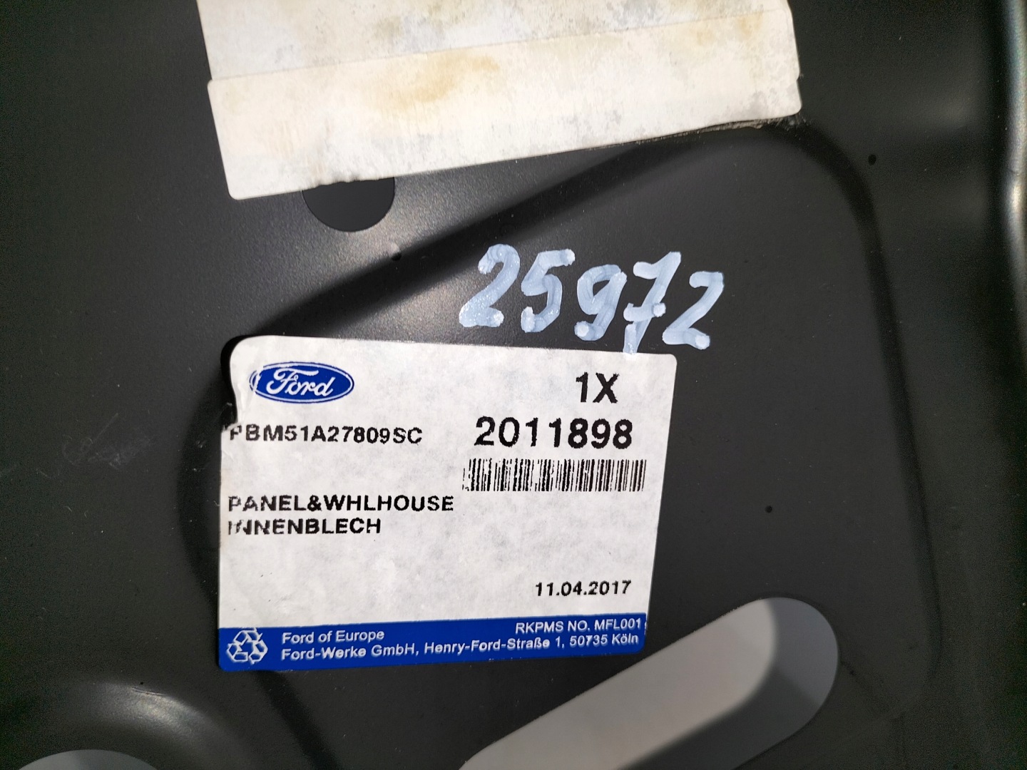 sárvédö hátsó far bal FORD FOCUS MK3 11- HB
