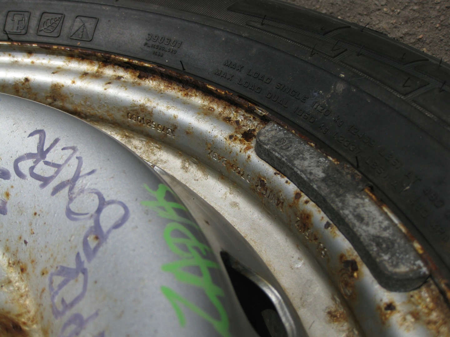 BOXER DUCATO wheel spare 225/70/15 9MM