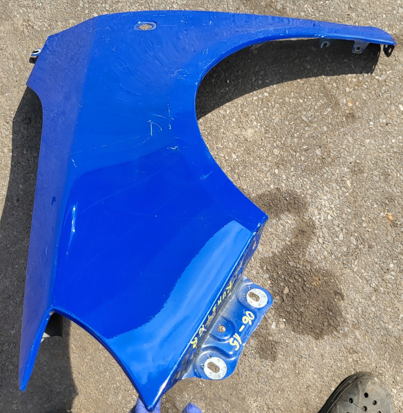 parafango sinistra Anteriore SKODA ROOMSTER e FABIA II Originale blu