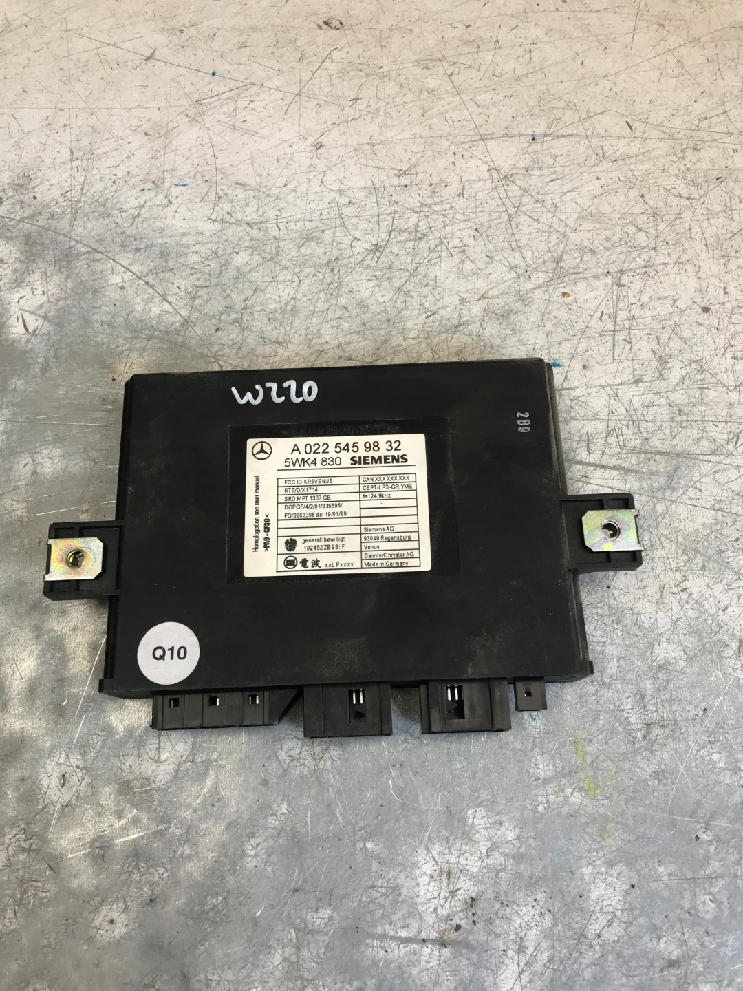 modulo KEYLESS GO MERCEDES W220 A0028207989