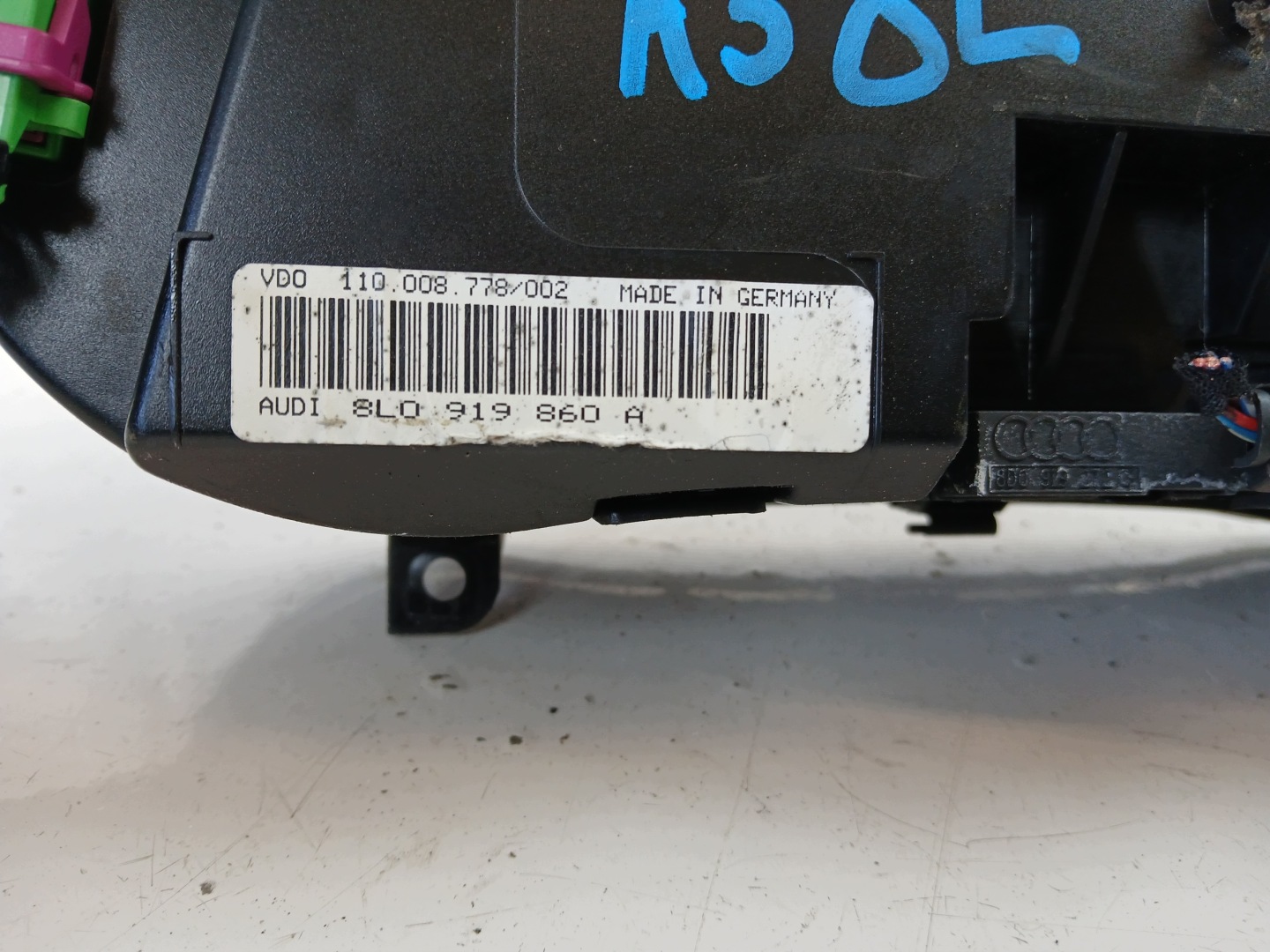 AUDI A3 8L 1.6 dials dials 8L0919860A