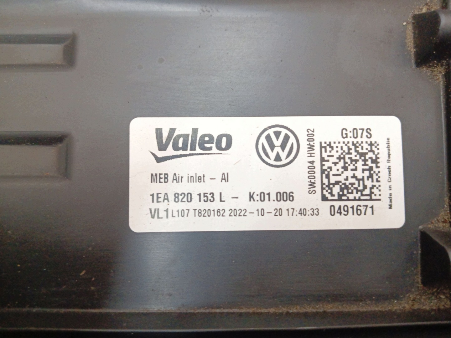 ventilátor topení topení VOLKSWAGEN ID.3 (2019-2023) 1EA820153L