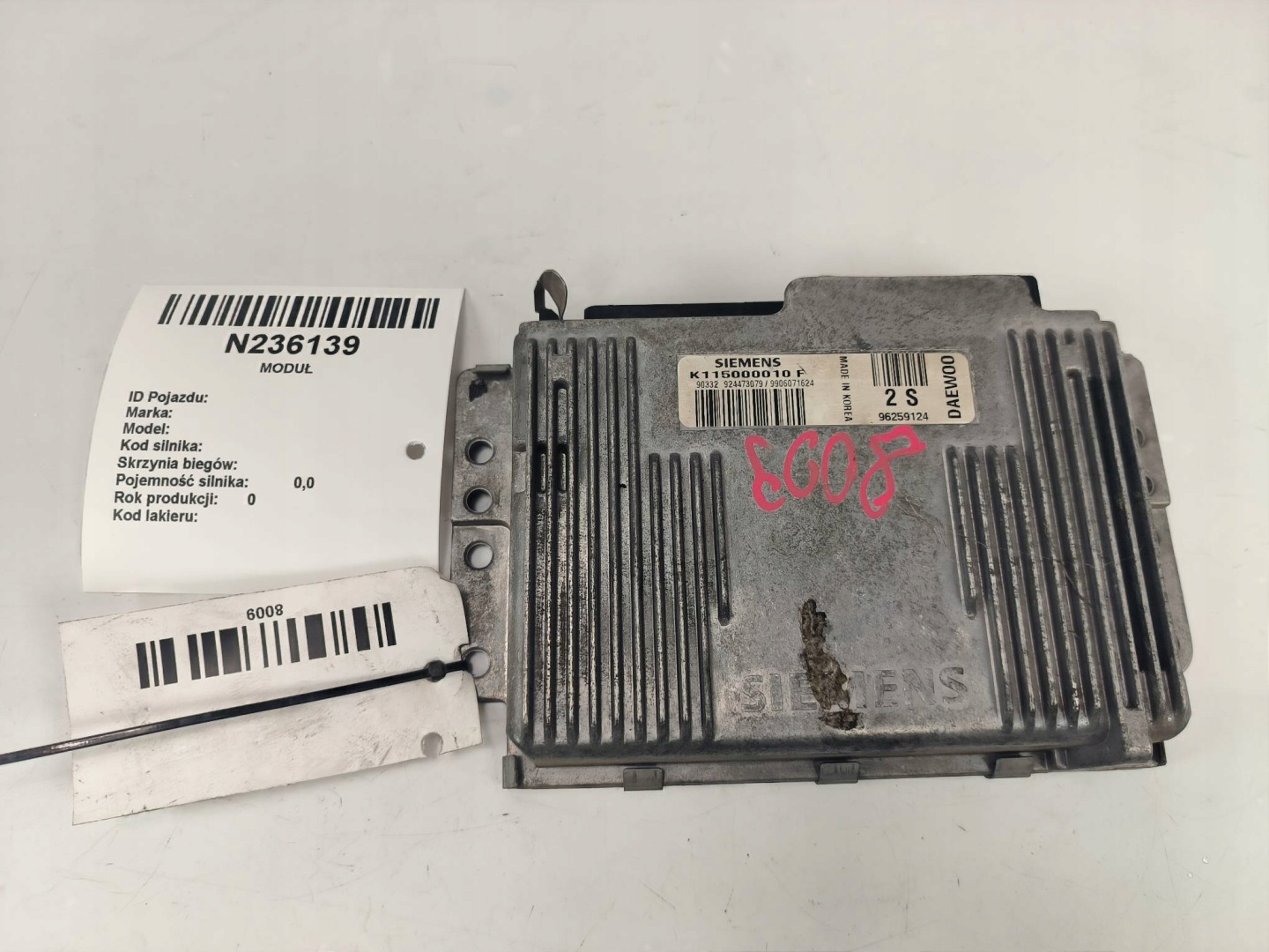computer Motore ECU K115000010F 0.8 DAEWOO MATIZ