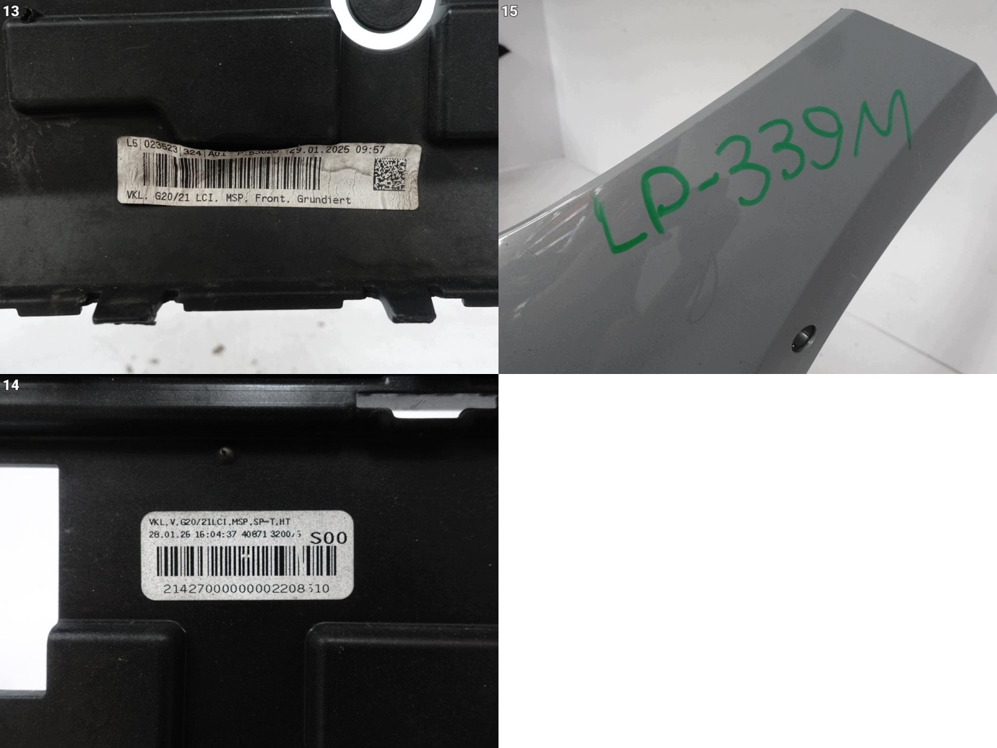 BMW 3 G20 G21 LCI LIFT m-packet MSP 22-26 bumper BUMPER front (PDC)