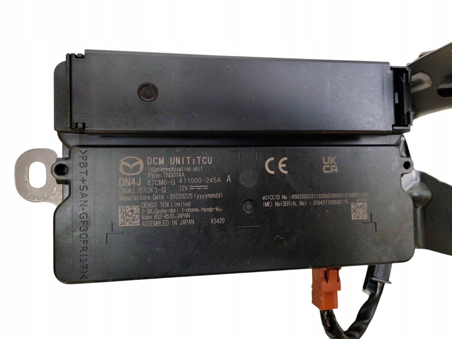 module control unit DCM TCU TELEMATYKI MAZDA MX-30 DN4J-67CK3-G