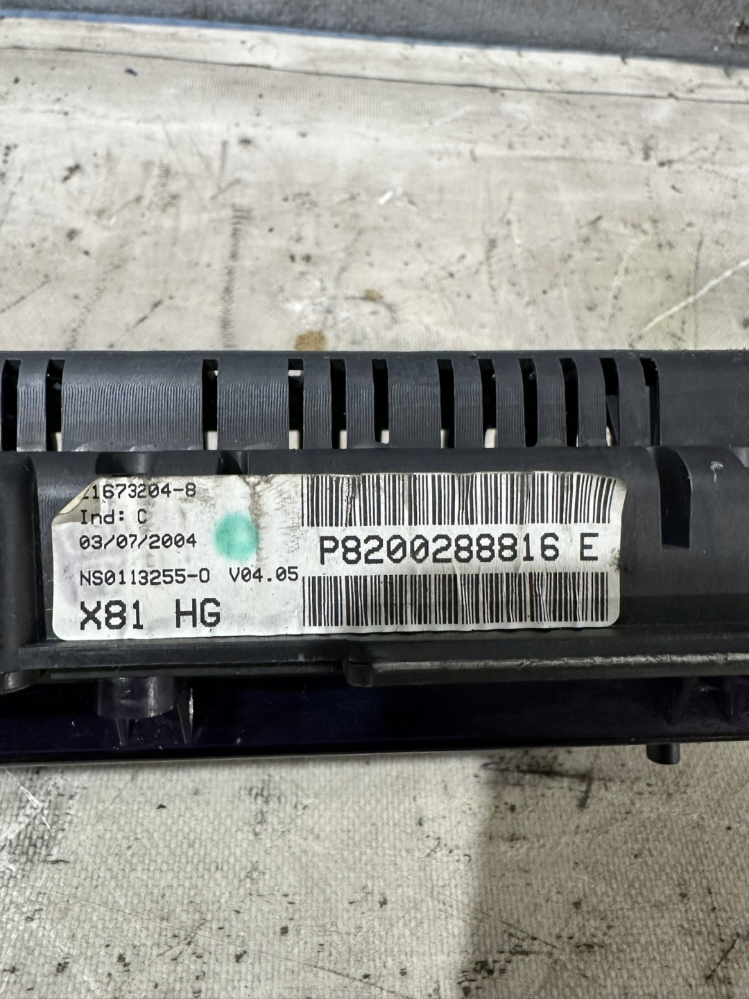 dials display RENAULT ESPACE 2.2D P8200288816E