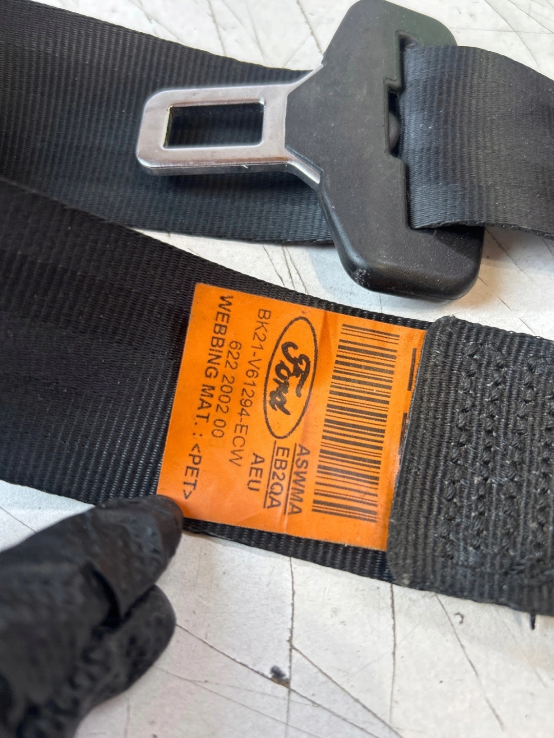 tension belt safety front front right Ford Transit Custom