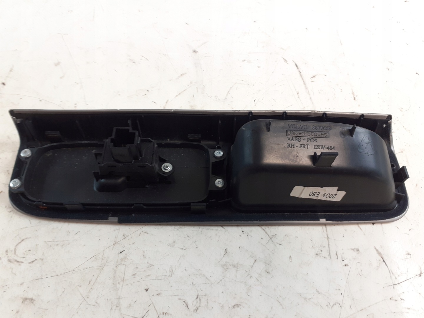 control panel window right front Volvo S40 II