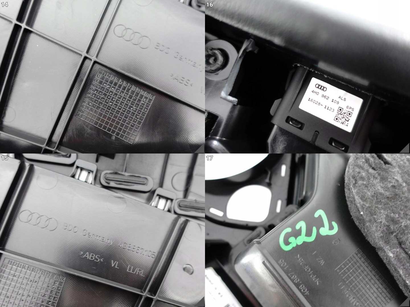AUDI RS7 S7 A7 4G8 C7 10-18 upholstery side door left front EXCLUSIVE