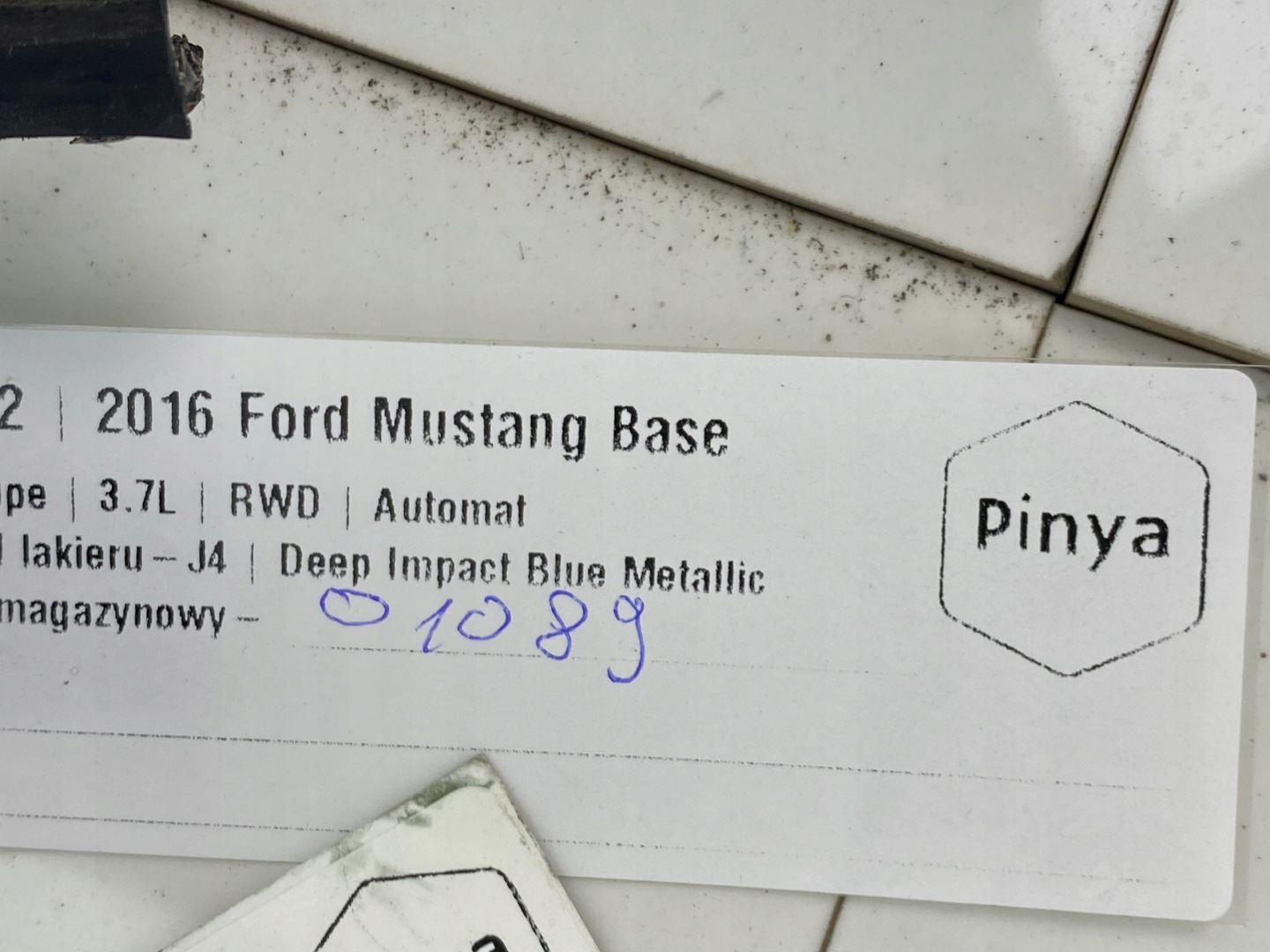 Moulage Toit Joint Ford Mustang VI 2015+ USA